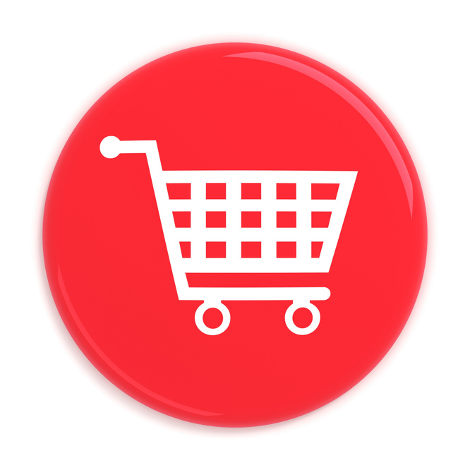 Add to cart button with shopping cart